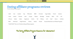 Desktop Screenshot of datingaffiliateprogramreviews.com